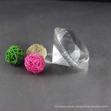 Diamante de cristal cristalino claro en blanco de alta calidad al por mayor